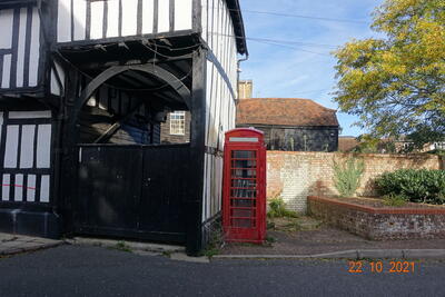 15. Telephone box behind Swan public house